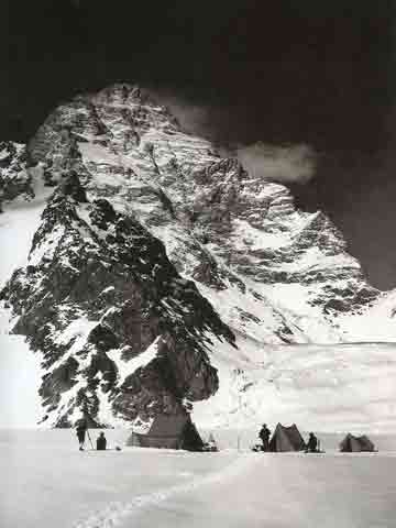 
K2 West Face Camp June 1909 - Summit: Vittorio Sella book
